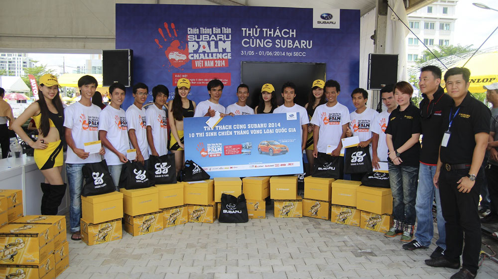 10 thí sinh thắng cuộc tại “Subaru Palm Challenge 2014”