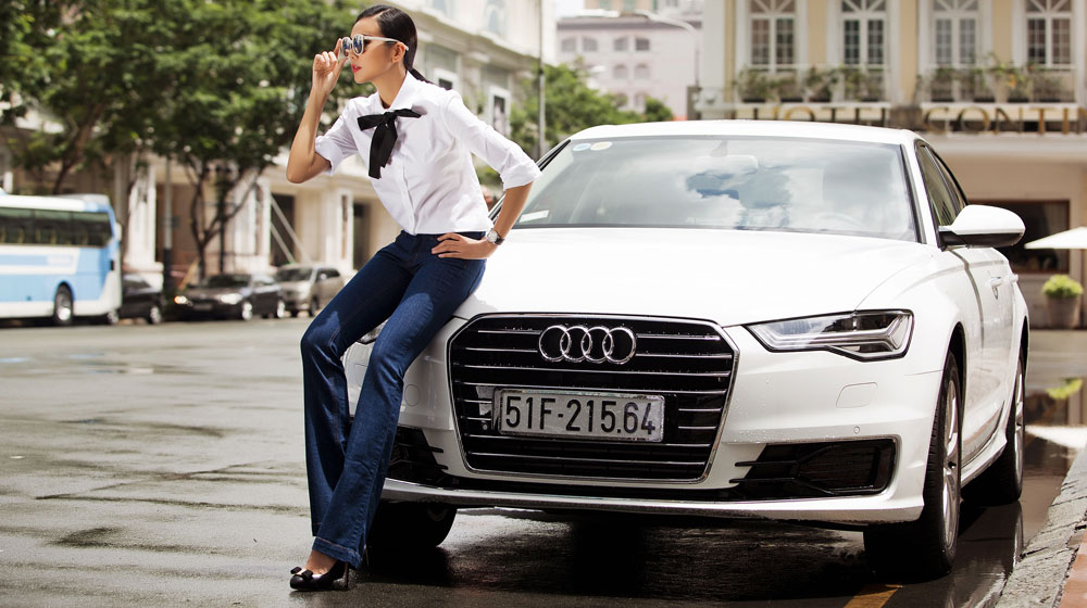 Siêu mẫu Thanh Hằng trở thành đại sứ thương hiệu Audi A6